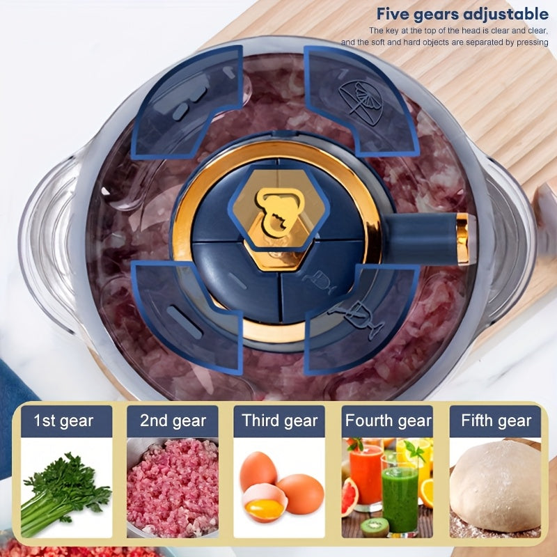 Electric meat grinder stainless steel housing 5L capacity