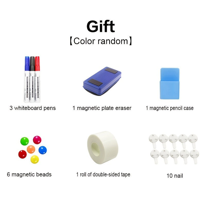 Magnetic Whiteboard Sheet PET Surface Easy Stick Peel Markers Accessories Home Office