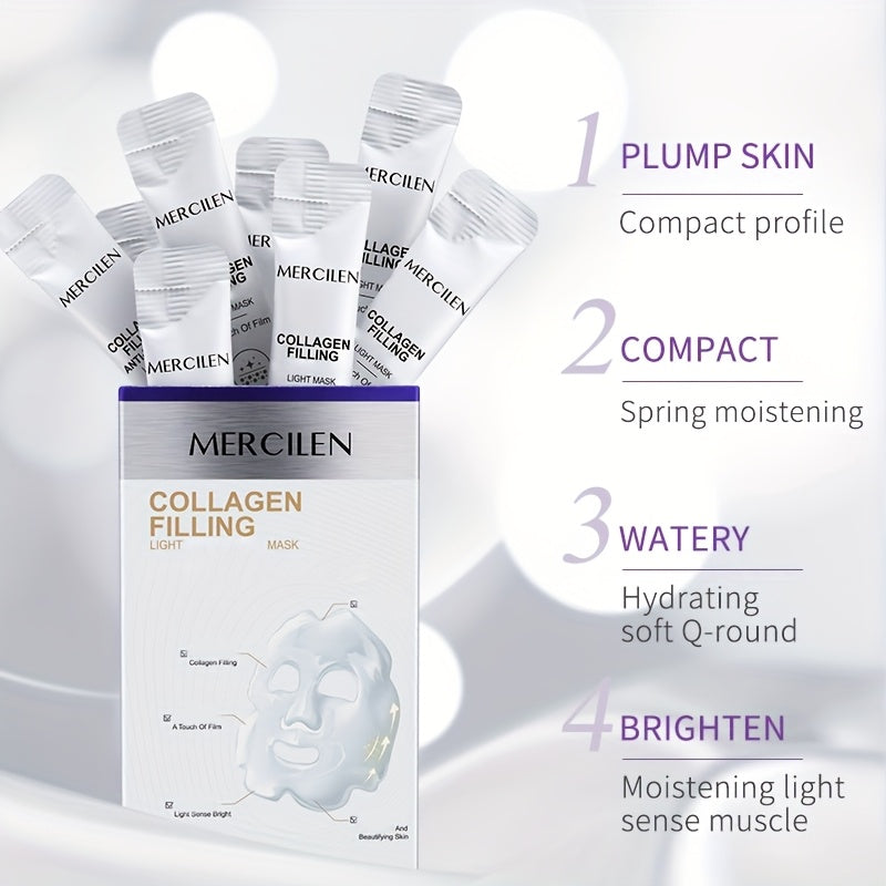 Moisturizing Collagen Mask for All Skin Types 20 Pack Light Beige