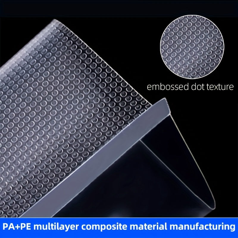 Havo chiqaruvchi qoplar 4 ta paket, 5m, teksturali, yangi saqlash va saqlash uchun, Sous Vide va ovqat tayyorlash uchun mos