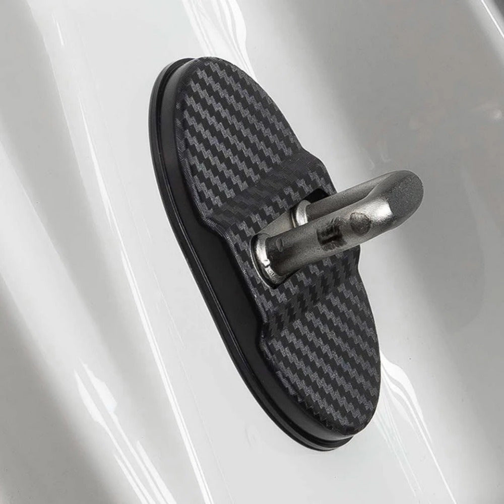 Комплект из 4 накладок на замки дверей автомобиля из антикоррозийского пластика для защиты транспортного средства