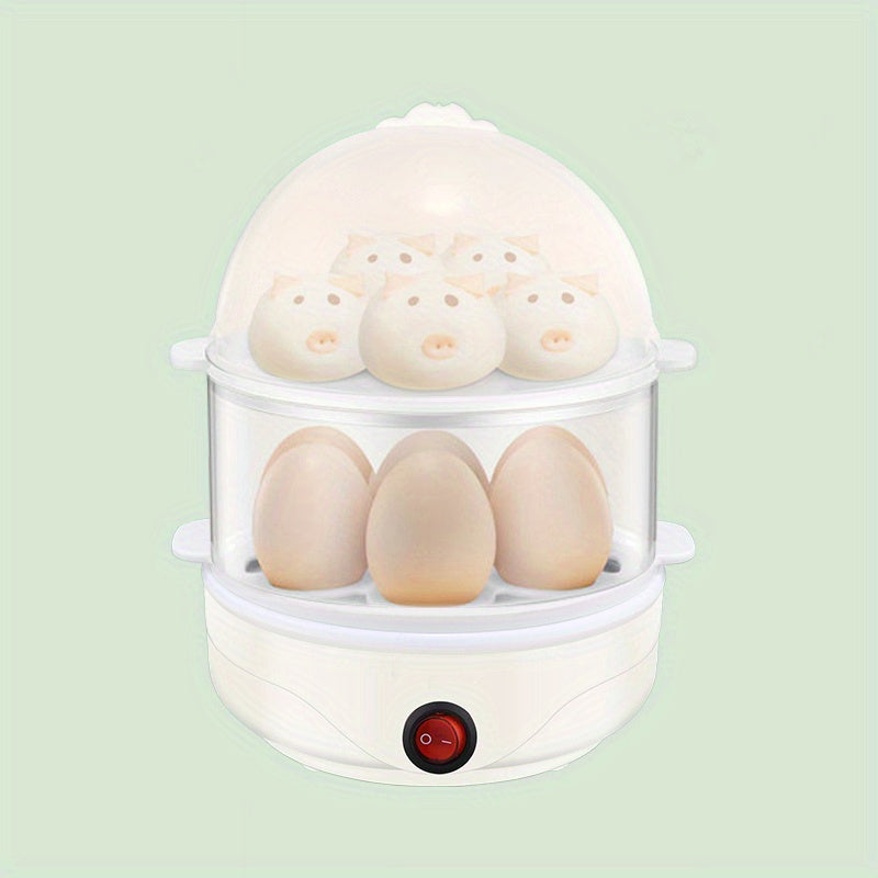 Электрическая яйцерезка для 14 яиц, режимы мягкого, среднего и твердо вареного, автоматическое отключение, бесшумная