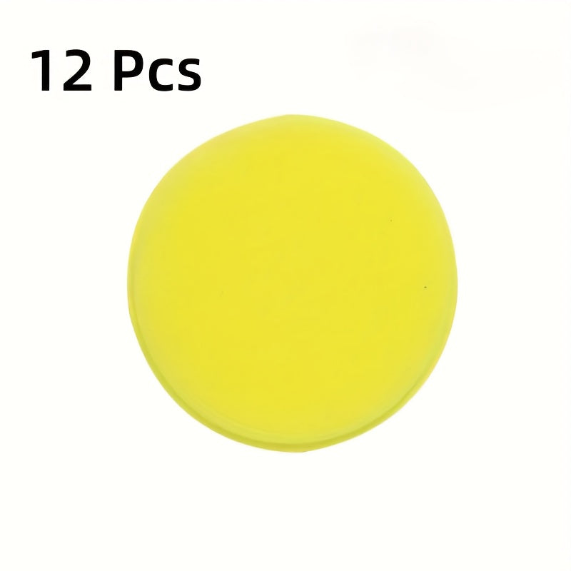 12PCS Esponjas de pulido para coche, esponjas de espuma de alta densidad, aplicadores para cera para detallado de coches