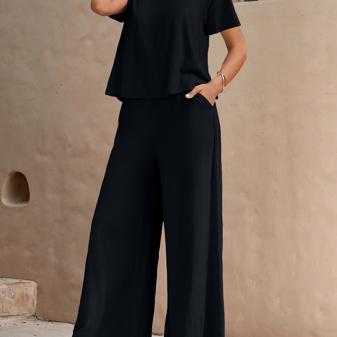 Ayollar uchun ta'til uslubi ikki qismli to'plam Bohemia plyaj bosma paxta kundalik ko'ylak va shimlar