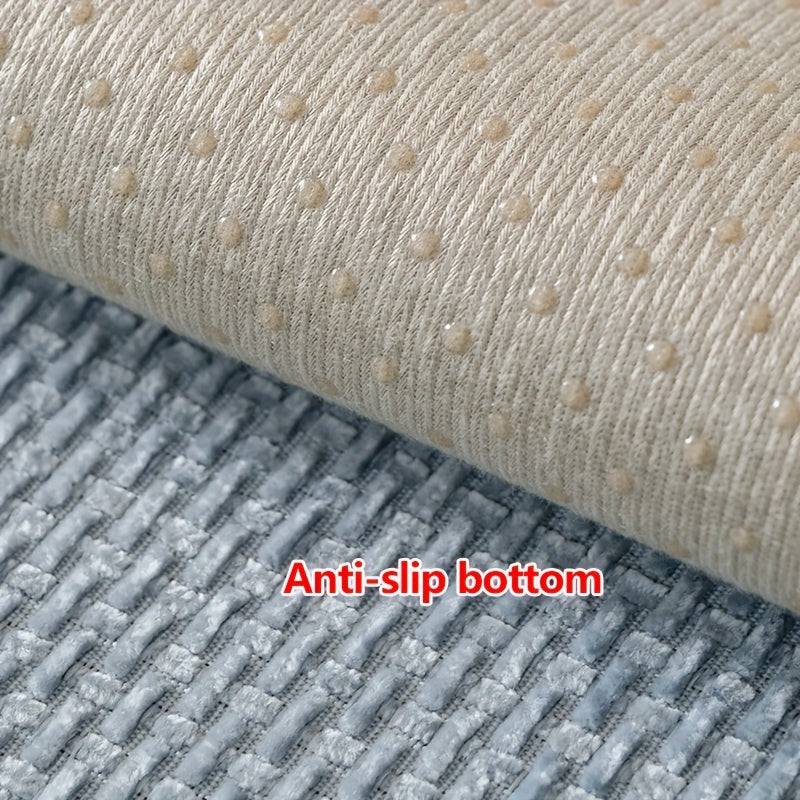 Boho Style Sofa Cover Pet-Friendly Machine Washable Short Plush Anti-Slip Fits Armchair to Sectional