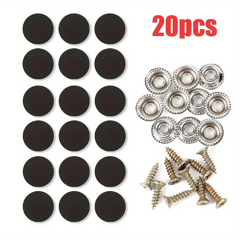 20 piezas de clips de fijación de material textil para reparación de cabeceras de techo de vehículo