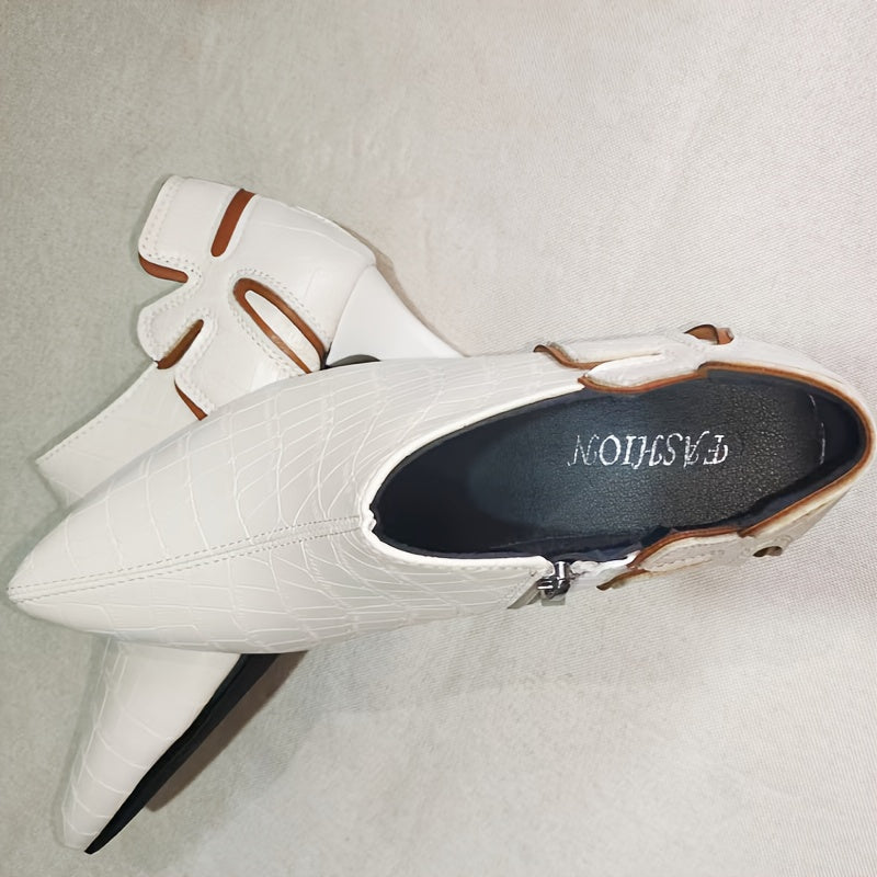 Women's Solid Color Stiletto Heels Pointed Toe Dress Pumps