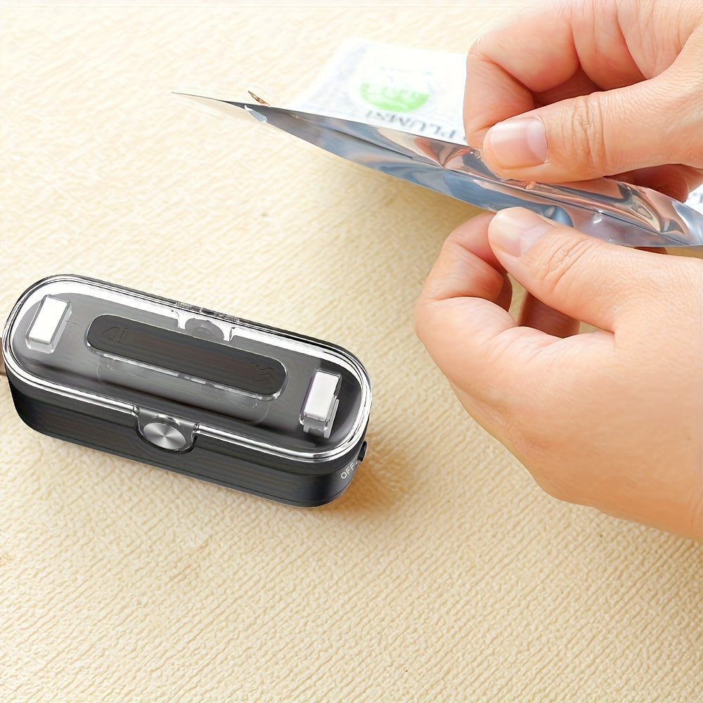 Mini Portable Food Vacuum Sealer and Cutter with Magnetic Mount