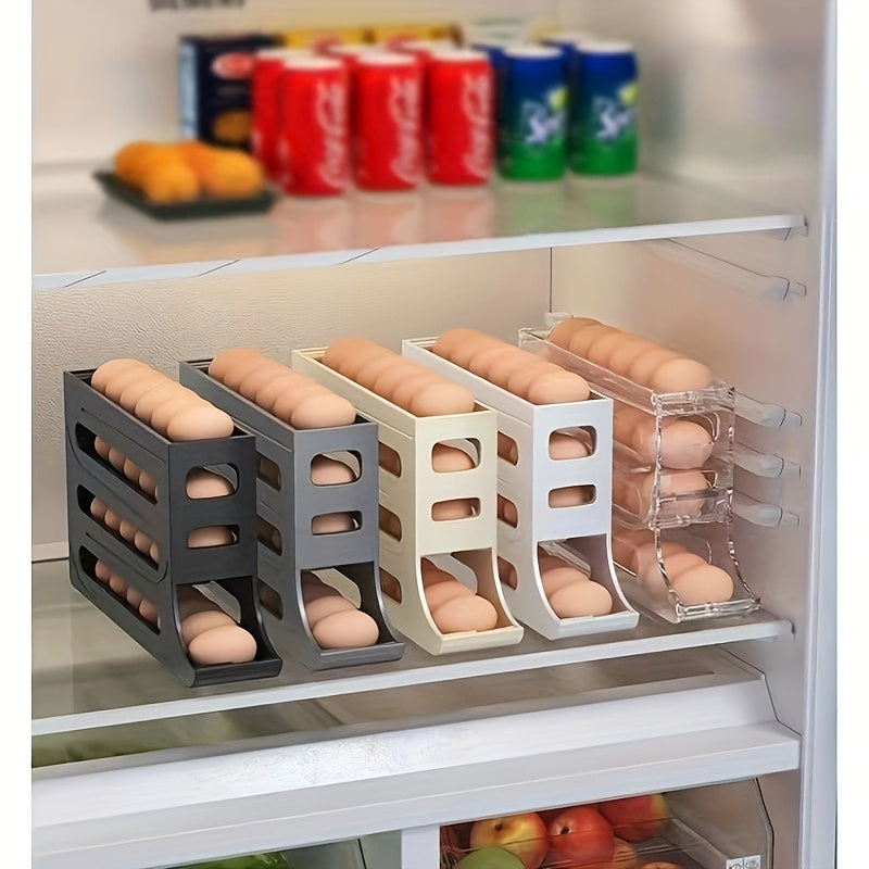 Avtomatik tuxum aylantirish racki plastmassa muzlatgich tashkilotchisi katta sig'im