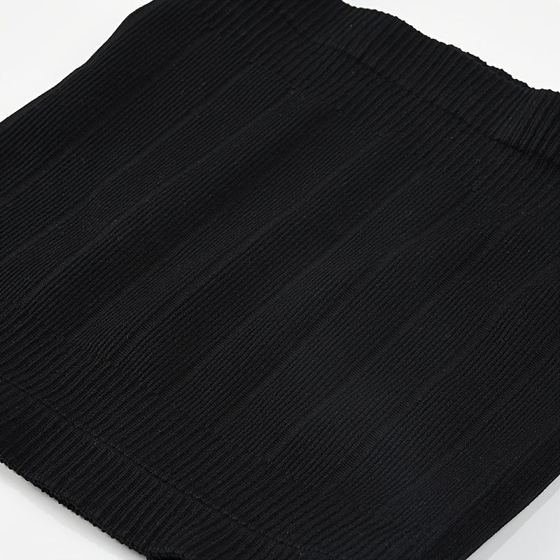 Women's Postpartum Belly Support Belt Breathable High Elasticity Tummy Control Black