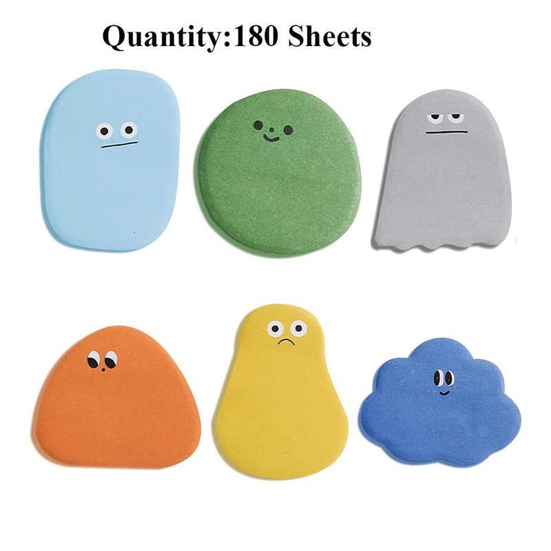 Juego de 6 notas adhesivas pequeñas, autoadhesivas, versátiles para hogar, oficina y escuela