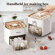 White Portable Ice Maker with Large Capacity for Small Spaces