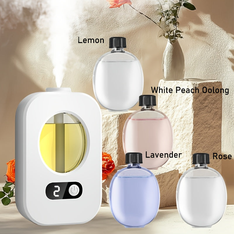 USB Rechargeable Essential Oil Diffuser with Night Light Wall Mount or Freestanding Multi-Fragrance
