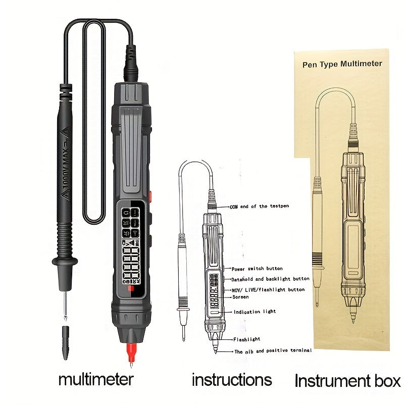 Digital Multimeter Pen with Analog-Digital Display Non-Contact Voltage Resistance Diode Testing