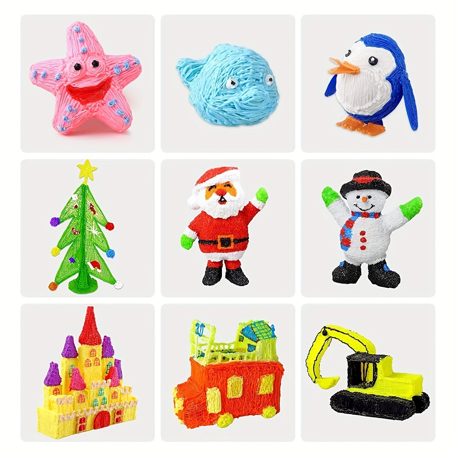 40 Pack 1.75mm PLA Filament for 3D Pen 4724 Inches Random Colors