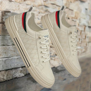 Men's Breathable Low-Top Skate Sneakers Casual Streetwear Shoes