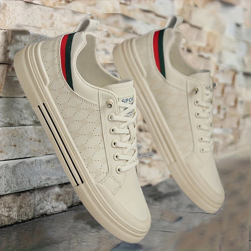 Men's Breathable Low-Top Skate Sneakers Casual Streetwear Shoes