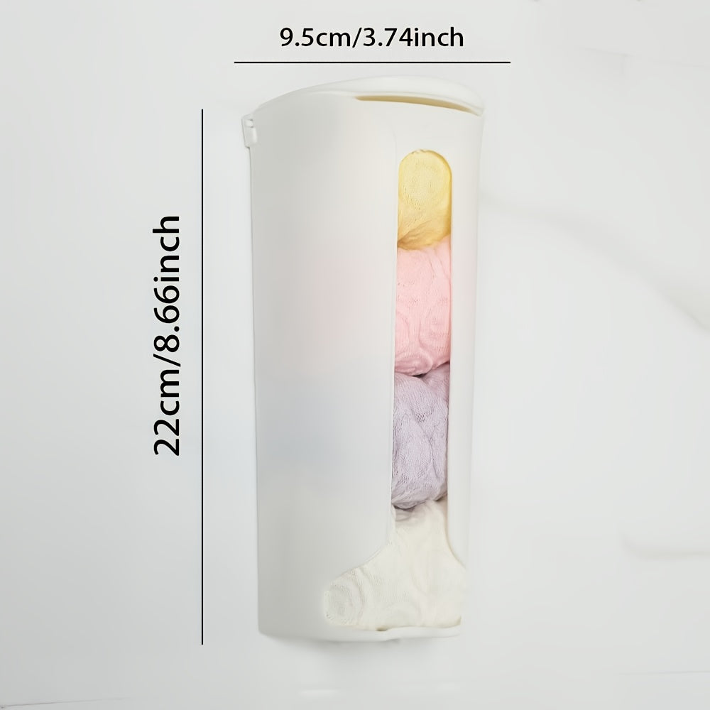 Plastic Wall-Mounted Bag Organizer for Kitchen and Bathroom Storage