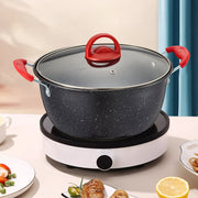 Qalayli qozonlar to'plami, 2 ta, shisha qopqog'lar bilan, chirishga va chizishga qarshi, tashqi ko'ngilochar uchun