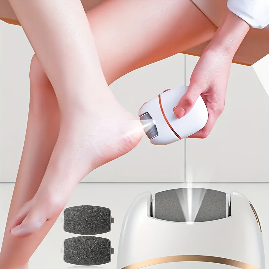 Rechargeable Electric Foot Grinder with Ergonomic Design for Polishing Faux Leather