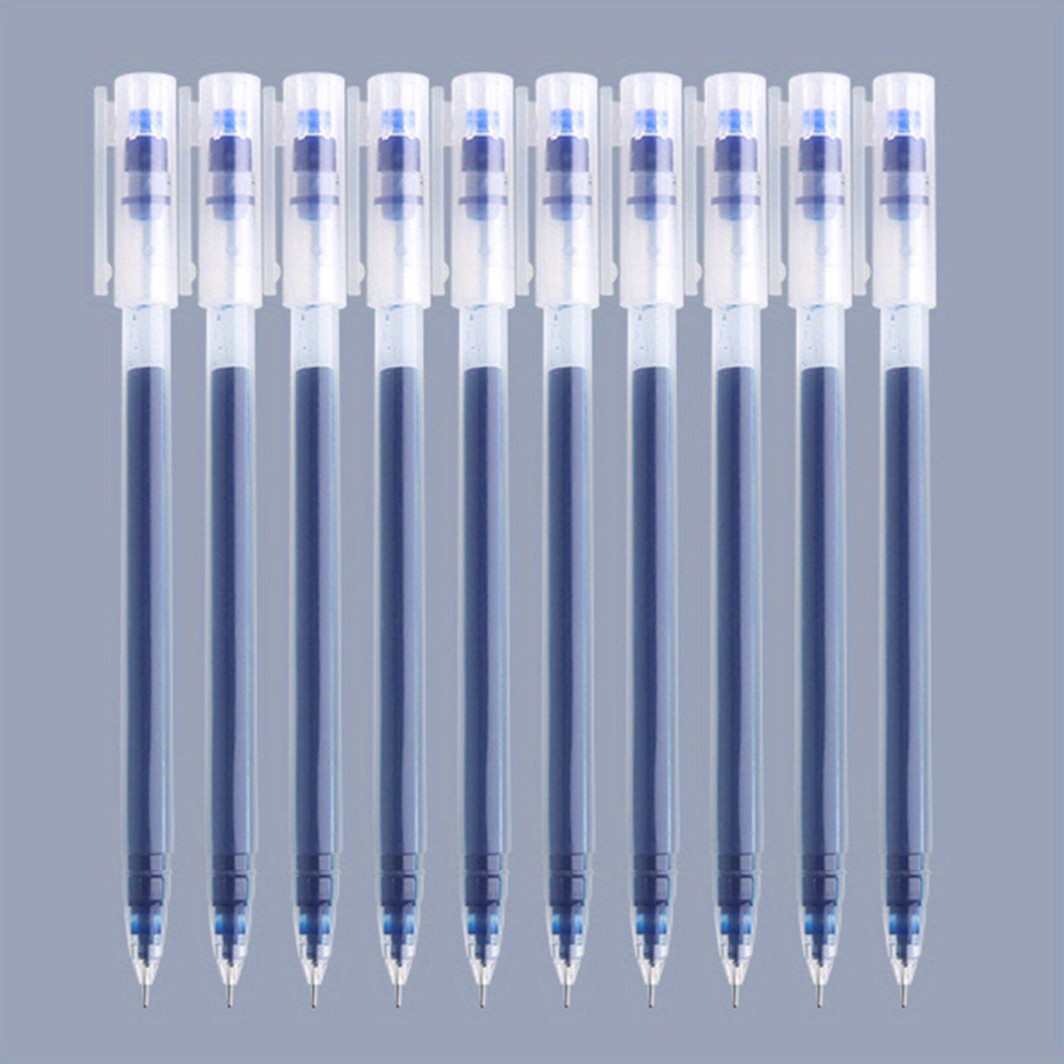 Large Capacity Gel Pens 0.5mm Needle Tip Pack of 6 or 10 for Students and Office