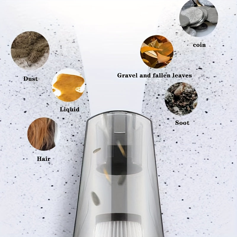 Portable Car Vacuum Cleaner Wet and Dry Handheld Cleaning Tool