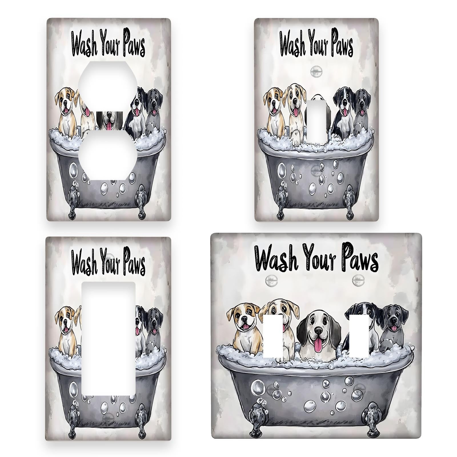 Qiziqarli it naqshidagi devor maskasi, oson vint bilan o'rnatish, simlar kerak emas. Yotoqxona, hammom yoki yashash xonasi bezatish uchun ideal.