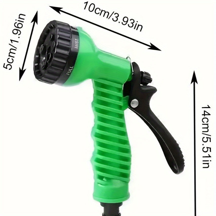 Выдвижной шланг с функцией распыления, универсальные соединители, прочная и гибкая резиновая трубка, герметичная, легкая, легко хранится, подходит для дома, мойки автомобилей, бытовой мойки автомобилей.