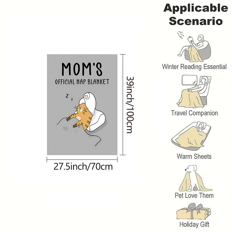 Animal Elements Gift Blanket for Mom Flannel Soft Throw for Bed Sofa Camping