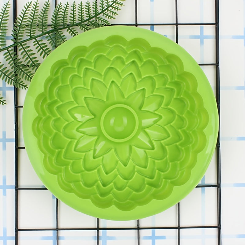 8-Inch Silicone Cake Mold Chrysanthemum Shape Non-Stick Flexible Durable for Desserts