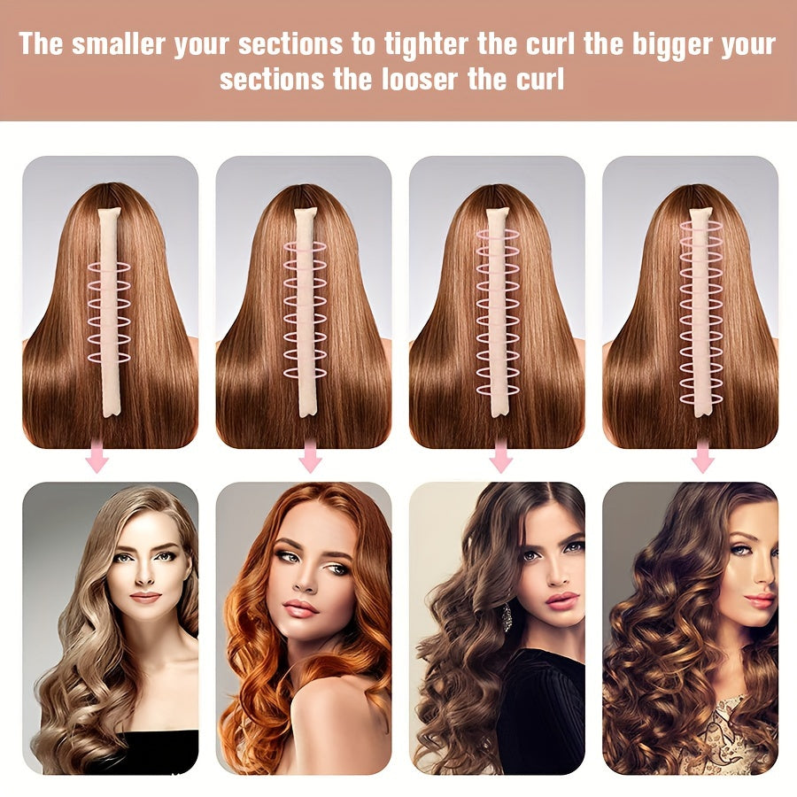 Heatless Satin Hair Curlers Set for Women and Girls with Curling Rod Headband and Loops