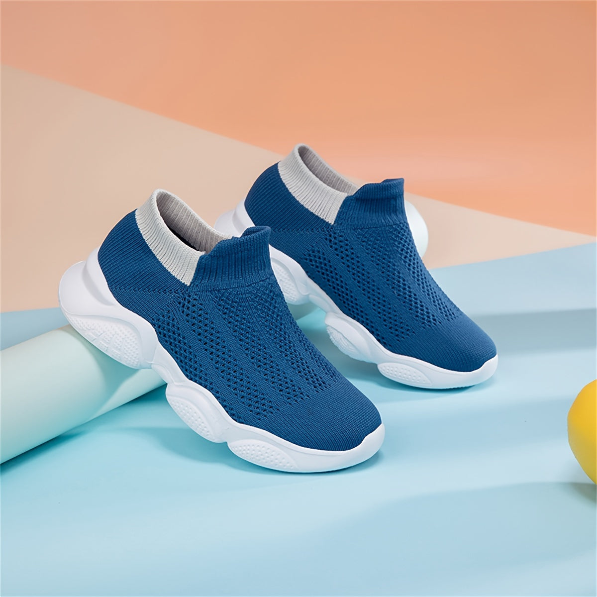 Boys Slip-On Sock Shoes Non-Slip Soft Sole All-Season Casual Sneakers