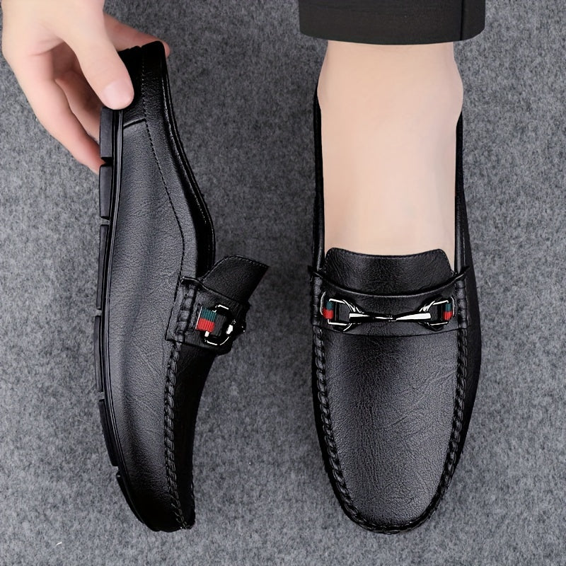 Men's Mule Shoes Slip-On Stripes Rubber Sole Comfortable Outdoor