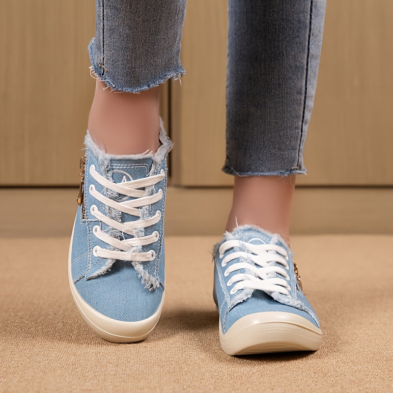 Women's Low-Top Sports Shoes Retro Hong Kong Style Casual Flats