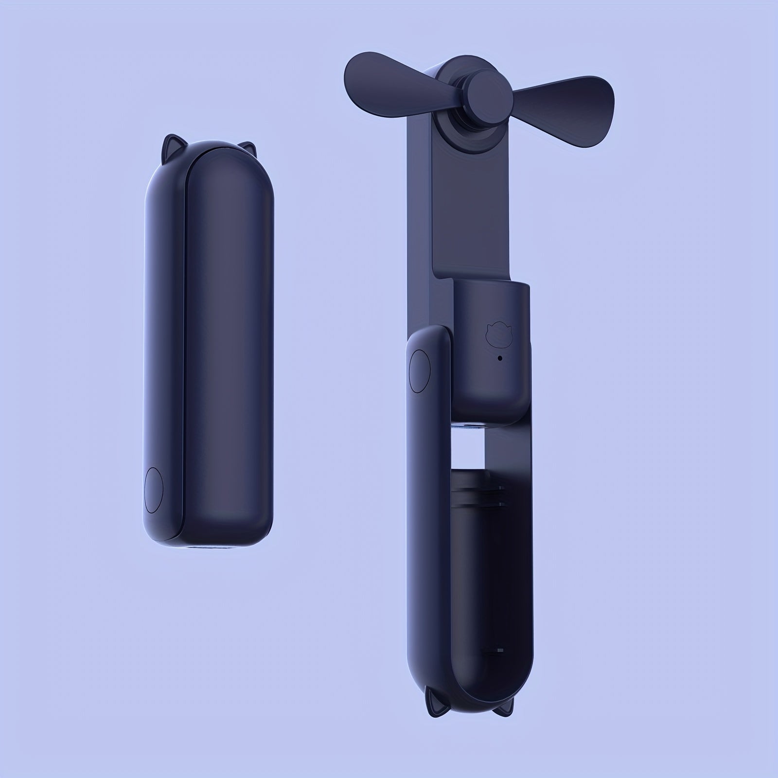 Mini Handheld Fan USB Charging 1200mAh Battery 3 Speed Portable Travel Outdoor