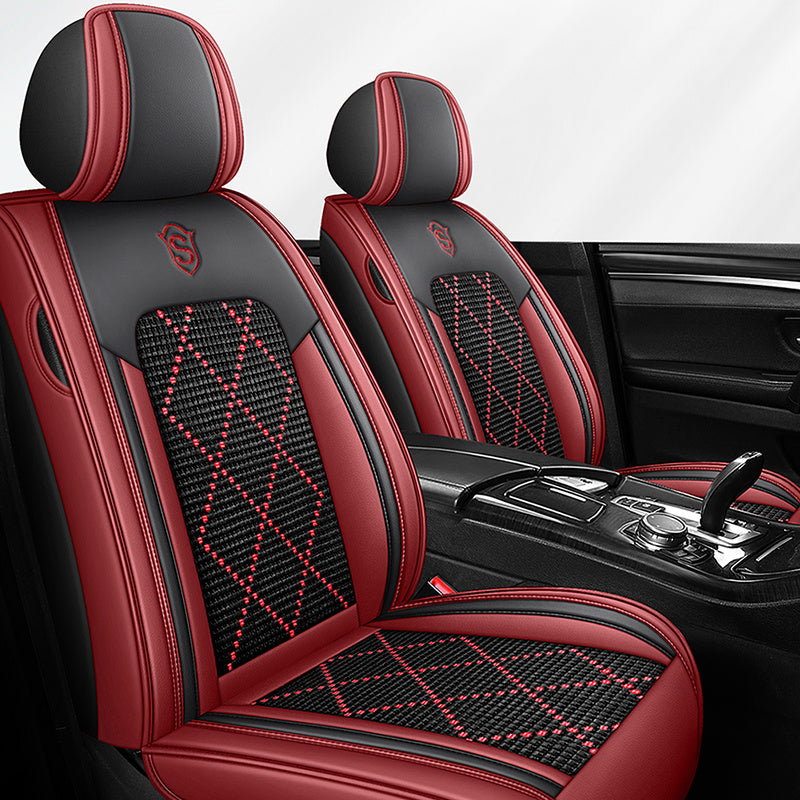 Universal Breathable Faux Leather Car Seat Covers for All Seasons