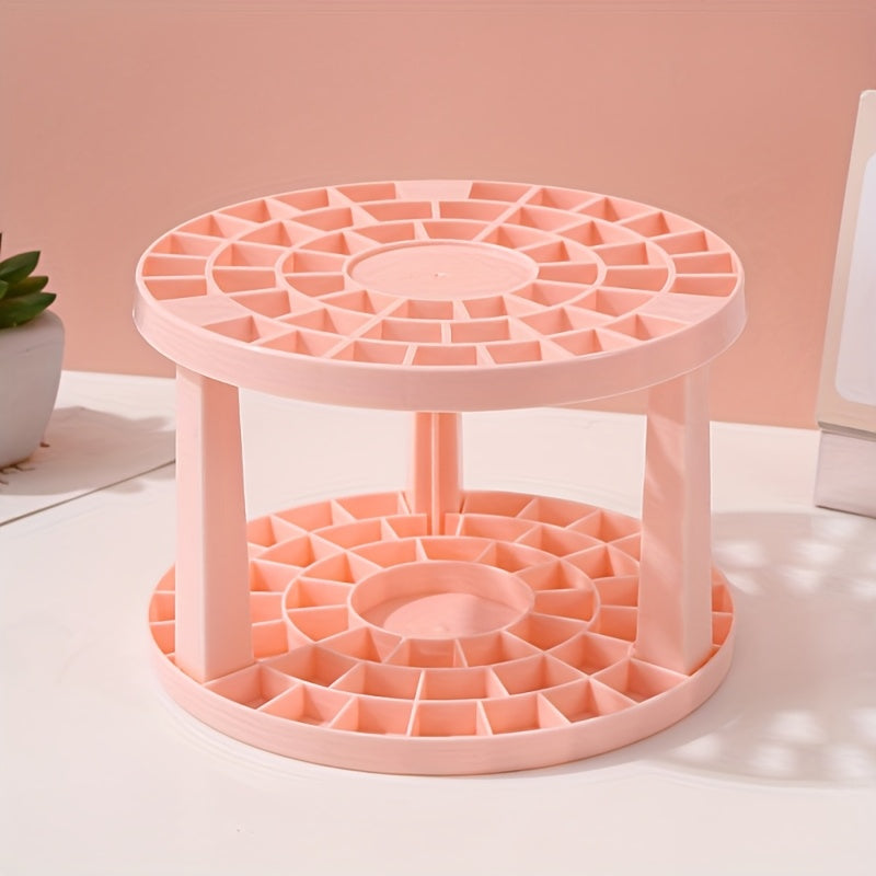 Circular Brush Storage Rack for Pencils Pens Makeup Brushes Countertop Organizer
