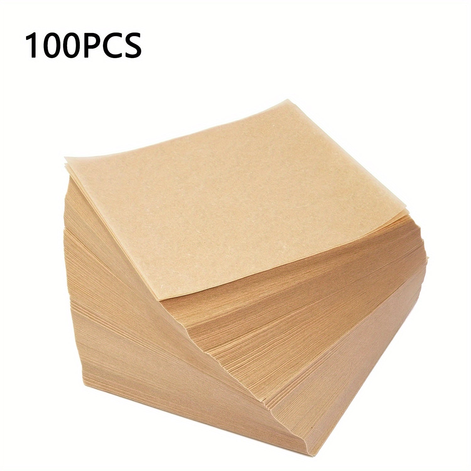 100pcs Non-Stick Wax Paper Sheets for Baking and Baking Separators