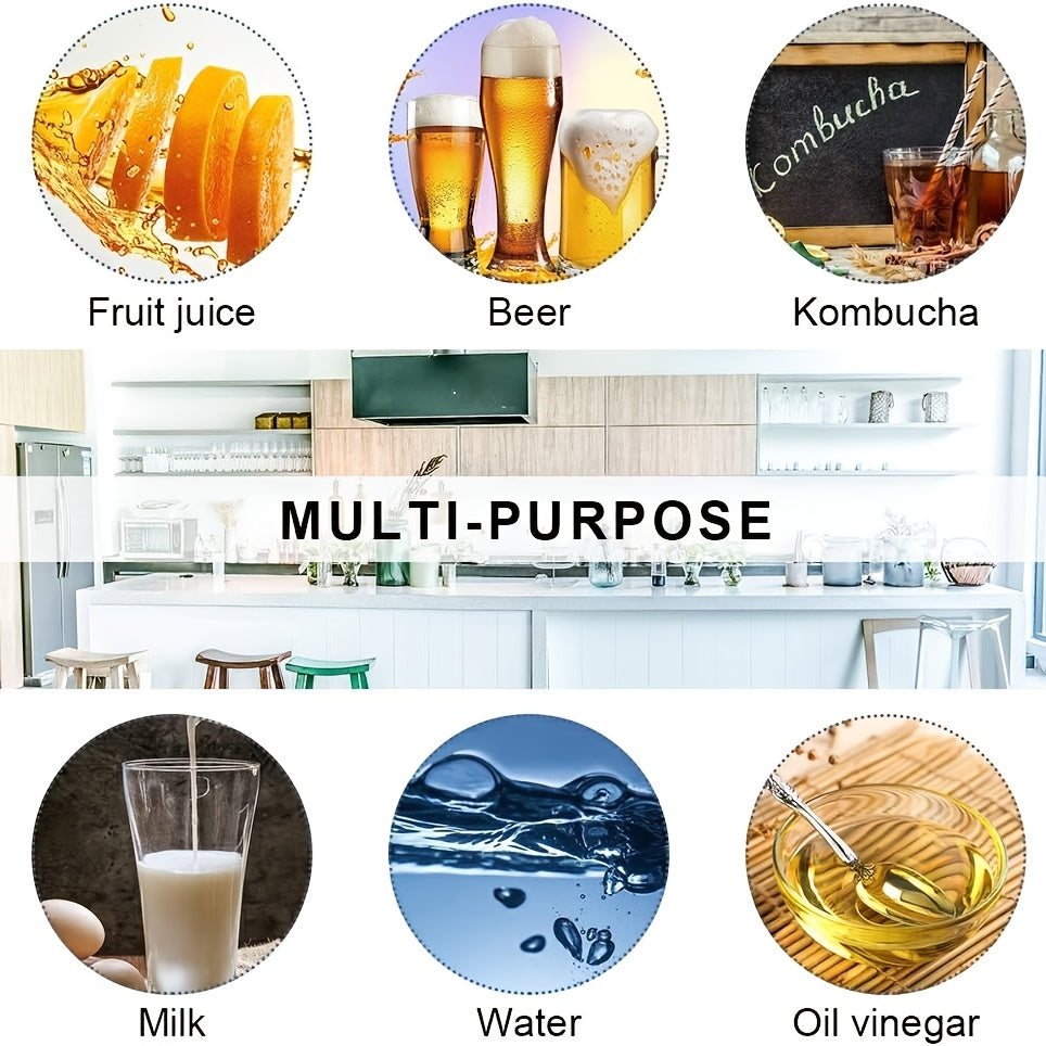 Botellas de vidrio de 8 oz con tapas de cierre hermético para bebidas caseras y aceites infusionados