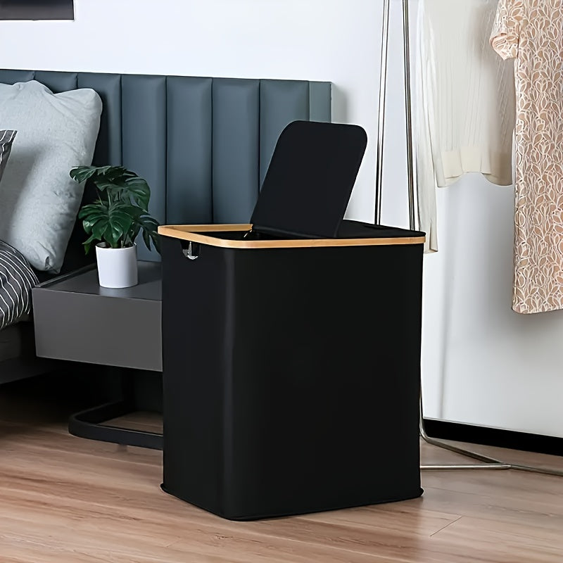 Large Laundry Hamper with Lid and Detachable Bags for Clothes Storage in Laundry Rooms and Dorms