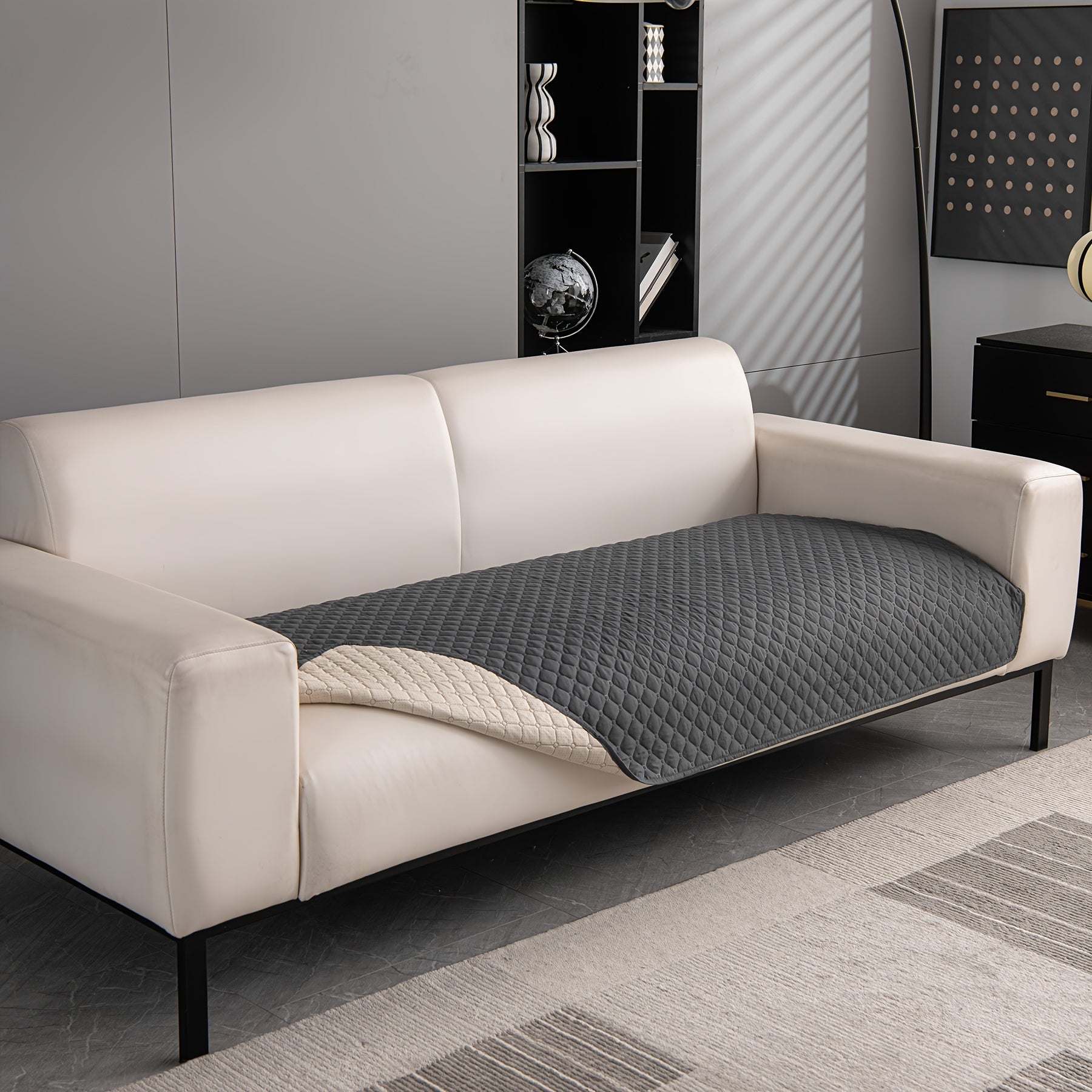 Pet Sofa Cover Four Seasons Machine Washable Fits 1-4 People Polyester