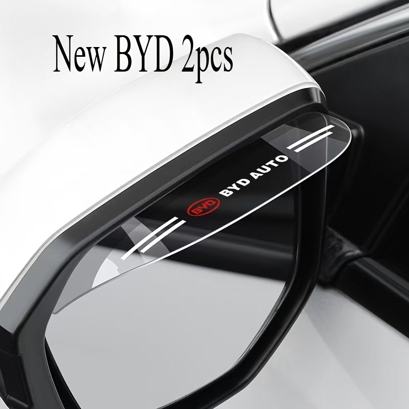 Juego de cortina de lluvia y tela a prueba de lluvia para espejos retrovisores de coches de acrílico transparente