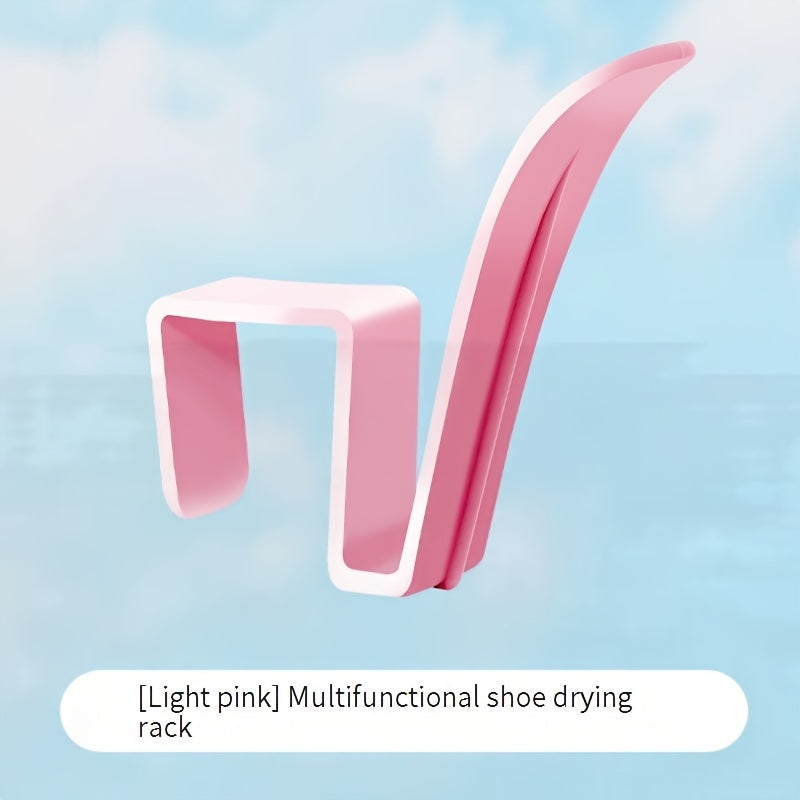 Estante de secado de zapatos de montaje en pared con resistencia al viento para balcón y almacenamiento de zapatos