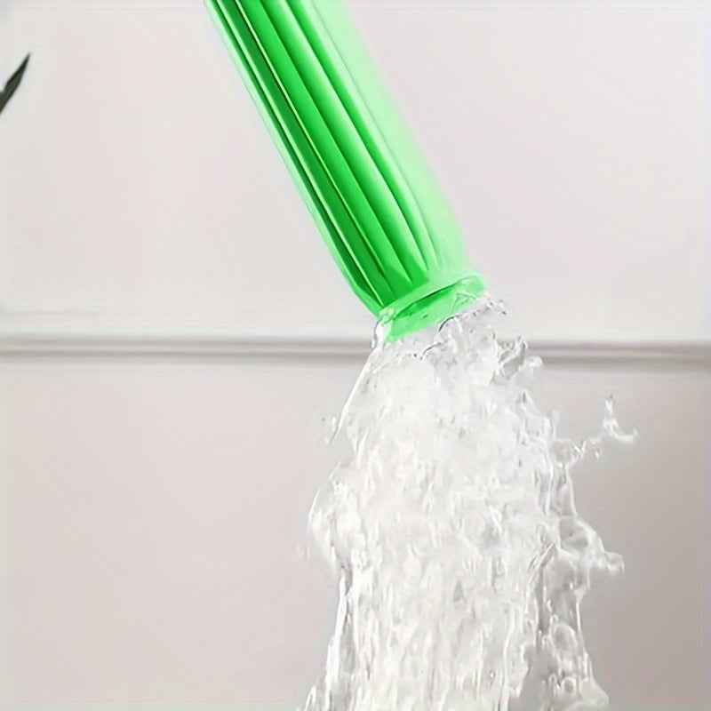 Швабра с поворотной головкой: универсальный инструмент для уборки влажных и сухих загрязнений - удобный безрукий дизайн для уборки на кухне, в ванной и в гостиной.