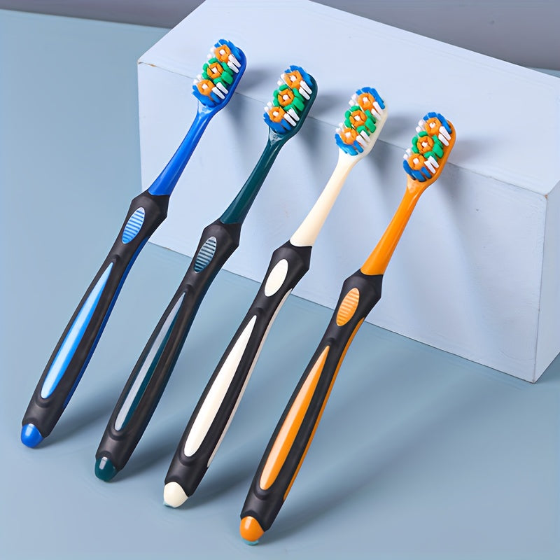 Men's 360° Hard Nylon Bristle Toothbrush for Adults