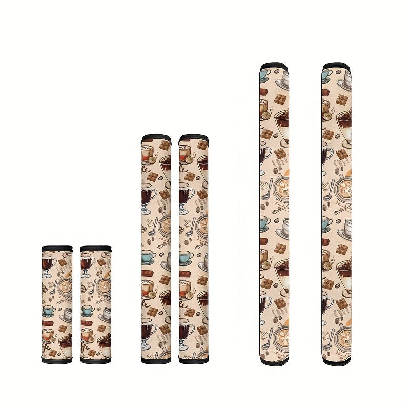 6pcs Refrigerator Handle Covers Polyester Anti-Scratch Stain-Resistant Kitchen Protectors