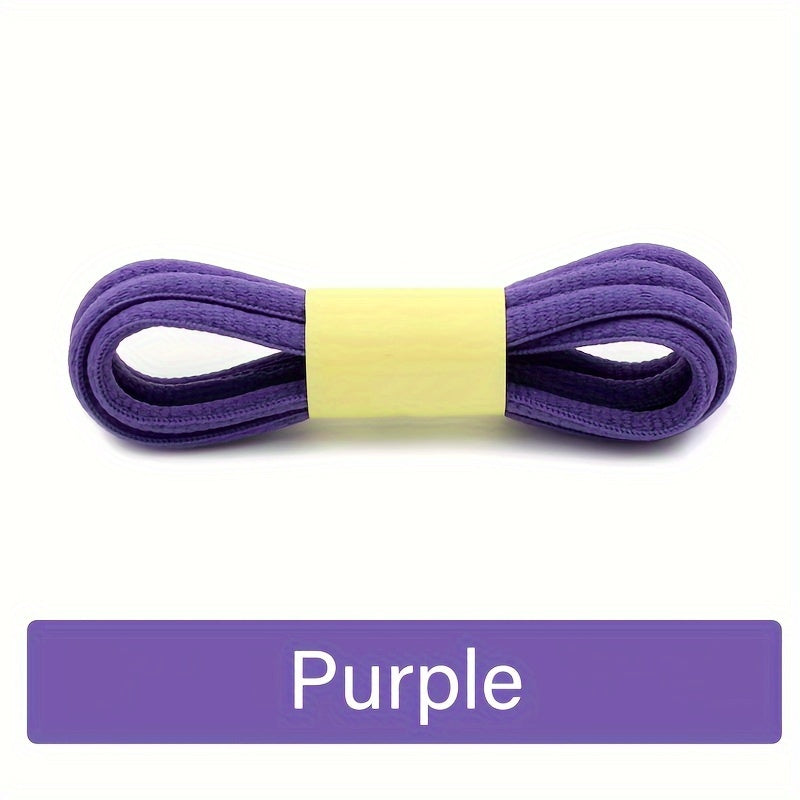 Unisex Polyester Canvas Shoe Laces for Casual and Sports Shoes, Rainbow