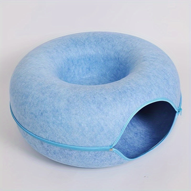 Lightweight Scratch-Resistant Cat Tunnel Bed for All Seasons