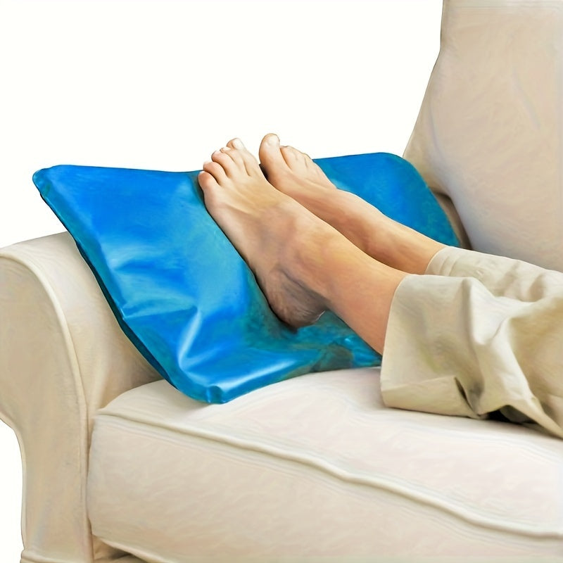 Terapevtik mushaklarni tinchlantiruvchi yostiq bilan ko‘k jel muz yostiqchasi, bo‘yningiz va boshingiz uchun