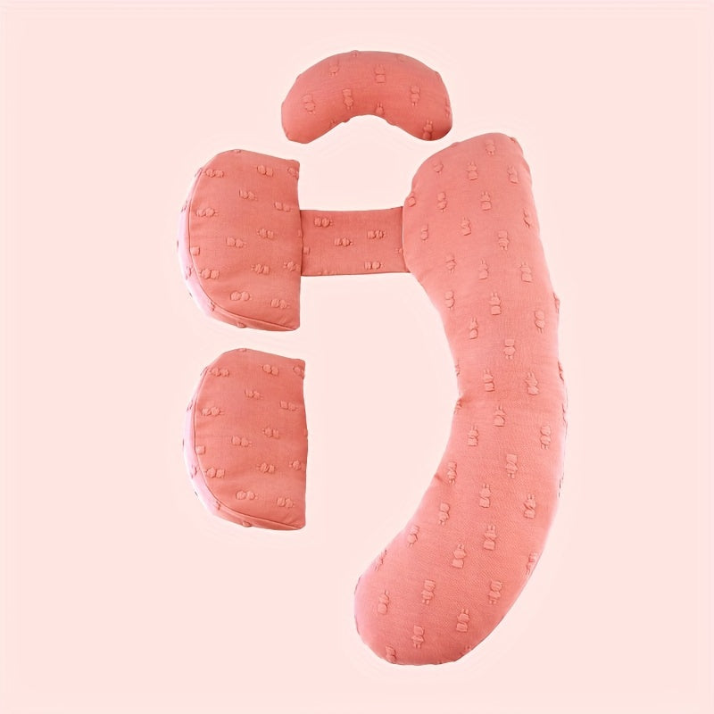 Almohada de apoyo para embarazo de cuerpo completo con funda removible para comodidad durante el embarazo